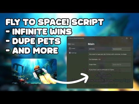 Fly to Space! SCRIPT | Infinite WINS, DUPE PETS | *WORKING 2025*
