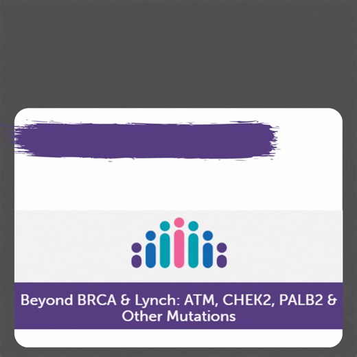 FORCE is launching a new support group in July-- Beyond BRCA & Lynch: ATM, CHEK2, PALB2 & Other Mutations and will host their first virtual meeting on July 12th from 5:00-6:30 pm PT. Come to this meeting to find common ground with others who share an APC, ATM, BARD1, BRIP1, CDH1, CDKN2A, CDK4, CHEK2, HOXB13 MUTYH, NBN, PALB2, PTEN, RAD51C, RAD51D, STK11 or TP53 genetic mutation. Meet on Zoom and support each other! It's a great opportunity to ask questions or just listen in a safe, supportive en