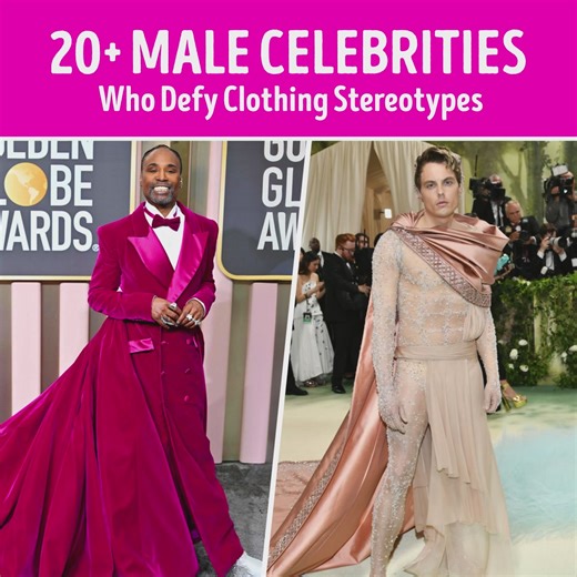 103K views · 3K reactions | 20+ Male Celebrities Who Defy Clothing Stereotypes | CelebRatings | Facebook