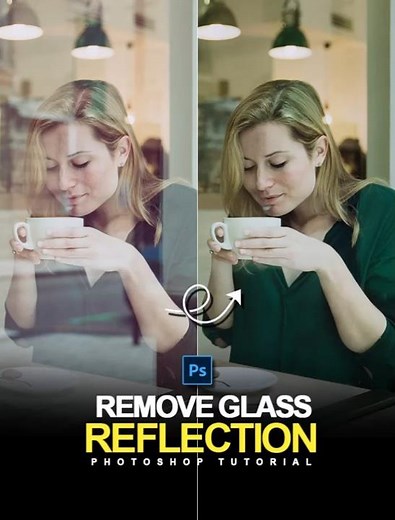 Fix Glass Glare & Reflection in Photoshop (Easy Trick!)
