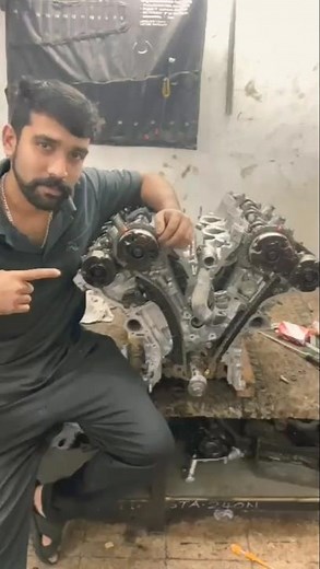 The 3GR-FE is a 3.0 L (2,994 cc) Bore is 87.5mm #3gr engine #3gr engine timing chain mark