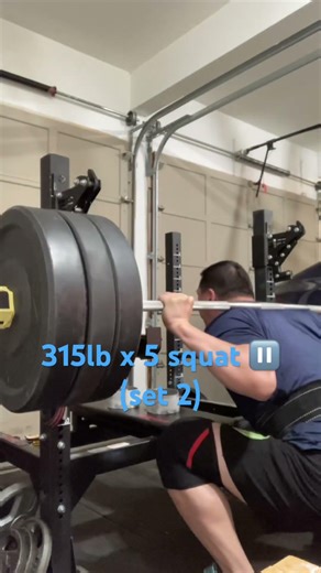 315lb x 5 squat ⏸️ (set 2)