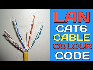 LAN CAT6 CABLE COLOUR CODE || CAT6 COLOUR CODE
