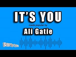 Ali Gatie - It's You (Karaoke Version)