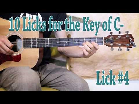 10 Licks for the Key of C - Guitar Lesson