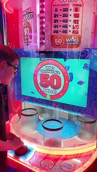 EPIC WIN 710 Ticket Quik Drop Jackpot #shorts #arcade #arcadetour #mulligans