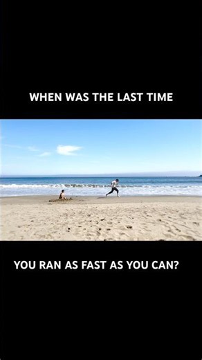 Running As Fast As I Can Barefoot On The Beach - San Simeon California #run #fast