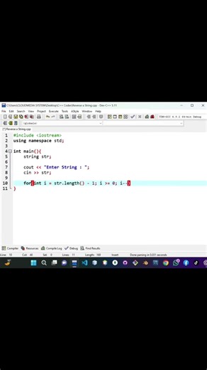 Exercice C++ : inverser une chaîne #apprends #coding #débutant #programming