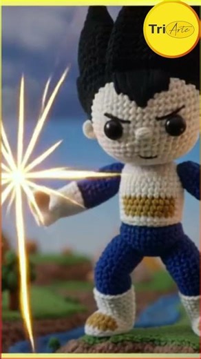 🔥 Amigurumi do VEGETA 🧶 | Receita Dragon Ball Z + Dicas Rápidas ⚡ #CrochêGeek #DragonBall