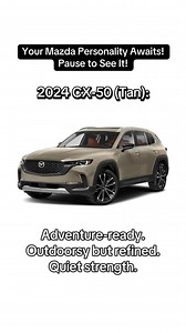 Which Mazda matches your vibe?  Pause to find out. All these cars are available at Whitby Mazda has your perfect fit waiting. #whitbymazda #mazda #mazdalife #dealership #personality #CarPersonality #car #InStockNow #CX5 #CX30 #CX50 #CX9 #MX5 | Whitby Mazda | Facebook