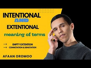 Learn Logic in 13 minutes (intentional & extentional meaning of terms)