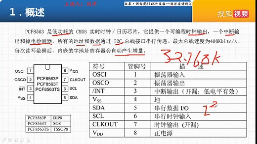 第51讲 PCF8563电子时钟工作原理