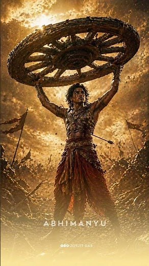 Abhimanyu didn’t lose the battle… he became immortal in history. ⚔️🔥