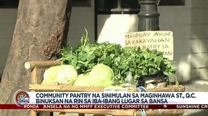 Nakahahawa talaga ang kabutihan dahil nagsulputan na rin ang “community pantry” sa iba’t ibang lugar matapos itong unang itayo sa Maginhawa Street sa Quezon City. Sa proyektong ito, maaaring magbigay ng pagkain o anumang grocery items batay sa kakayahan at puwedeng kumuha ang sinuman batay sa pangangailangan. Layon nitong matulungan ang mga lubhang apektado ng #COVID19 pandemic. #COVID19Quarantine BASAHIN DITO ang kaugnay na ulat: https://bit.ly/2RGYpno | TV Patrol
