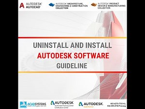 Uninstall and Install Autodesk Software Guideline