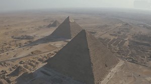 Drone Great Pyramids Giza One Sevevn Stock Footage Video (100% Royalty-free) 3453249961 | Shutterstock