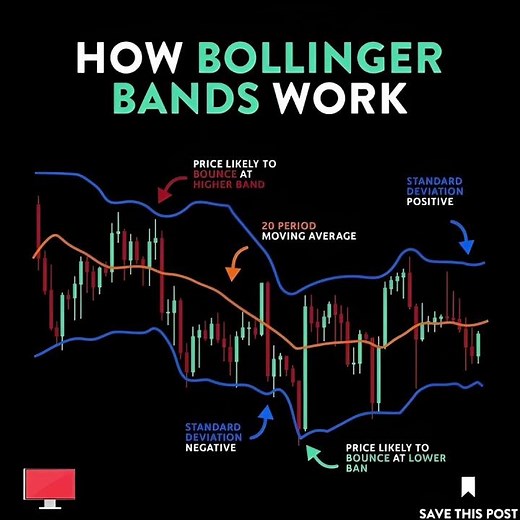 How Bollinger Bands Work | Trading Strategy Explained for Beginners #shorts