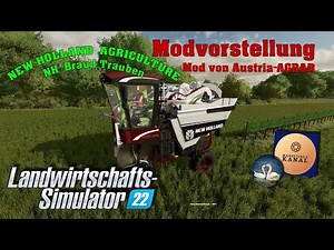 LS 22 Modvorstellung NH Braud Trauben 84000 Liter von Austria-AGRAR