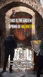 Beneath the Greek Orthodox Church of St. Gabriel in Nazareth flows the ancient Spring of the Town, the town’s historic water source and the well from which Mary—and later Jesus—to have drawn their daily water. Revered in Christian tradition, especially in the Eastern churches, this spring is also associated with an early account of the Annunciation, said to have occurred as Mary came to fetch water. The church stands over a grotto where the spring still runs today, feeding the channel that once 