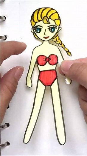 DIY sticker dolly dressing