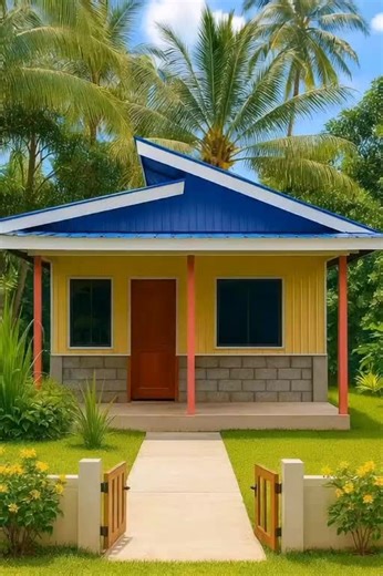 Half Concrete and Half Metal Cladding House Design