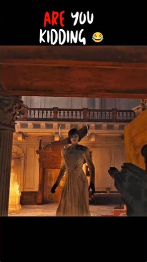 Lady Dimitrescu just ruined everything 💀 #ResidentEvil #Gaming #Shorts