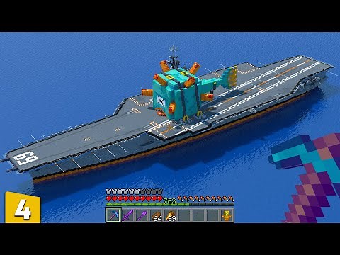 I Built the Biggest Aircraft Carrier in Minecraft!