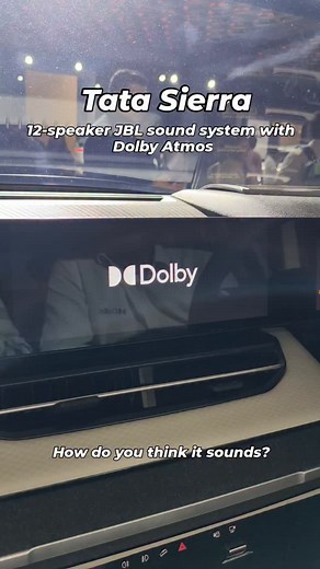 The new Tata Sierra gets 12-speaker sound system by JBL with Dolby Atmos! How do you think it sounds? Comment your opinion below. | The Times of India - Auto