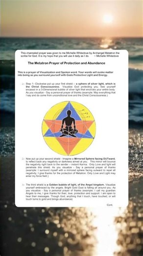 Archangel Metatron Prayer channeled by Michelle Whitedove