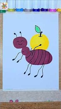 How to Draw a Beautiful Ant #dibujo #dibujoscreativos