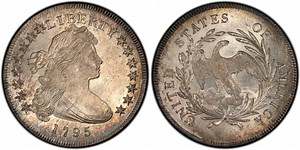 1795 $1 Draped Bust, Off-Center (Regular Strike) Draped Bust Dollar - PCGS CoinFacts