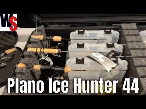 Plano Ice Hunter Deep 44 Ice Rod Combo Case For Up To 14 Ice Fishing Rods