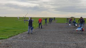 Archery shooting line