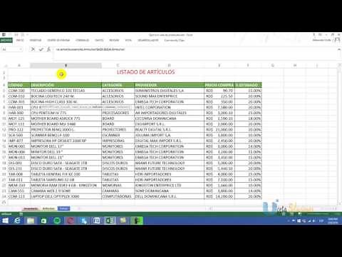 Validación de Datos y las Funciones Si.Error() y BuscarV() en Excel