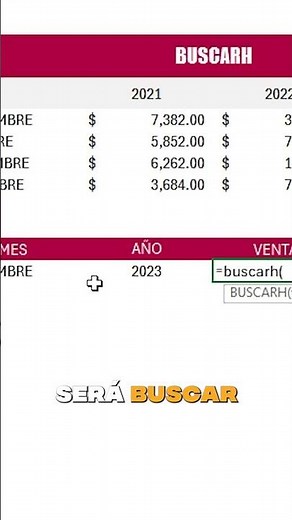 📈 Cómo Usar BUSCARH en Excel