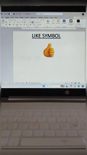 Insert 👍 in MS Word in Seconds 😱 | Secret Emoji Trick #shorts