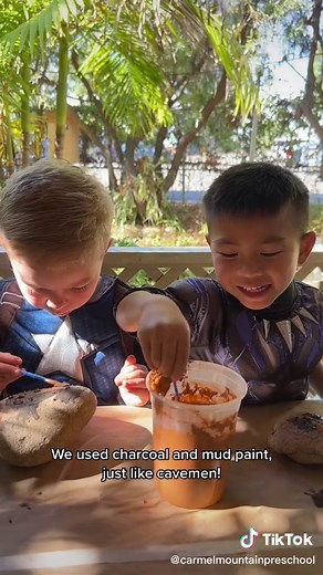 Exploring Caveman Art Techniques with Preschoolers