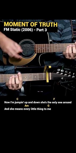 Moment Of Truth - FM Static (2006) Easy Guitar Chords Tutorial with Lyrics Part 3 SHORTS REELS