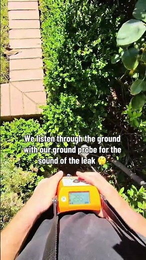 How to find a underground water leak using acoustic leak detection #waterleak #leakdetection