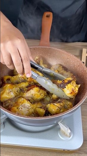 No Oil, No Water! Secret Pressure Cooker Chicken 🍗 #ChickenRecipe #HealthyCooking #KitchenHacks