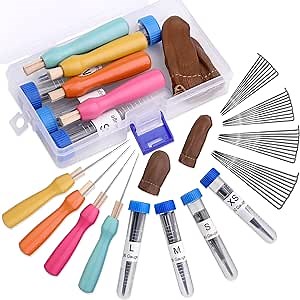 WONVOC 40 PCS Felting Needles Set, 36/38/40/42 Gauge Felting Needles, Needle Felting Kit for Beginners