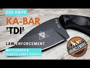 KABAR Technical Defense Institute - Law Enforcement Knife (#1480) - Concealed Carry Knife New Video