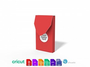 Card Box Template | Envelope Style SVG Cut File - Etsy