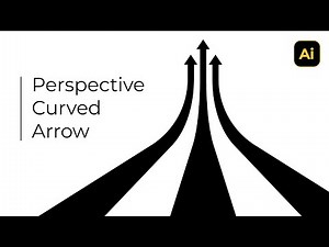Perspective Curved Arrow Background Design | Adobe Illustrator Tutorials