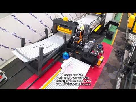 automated silo sidewall processing line / bolted silo side wall production line