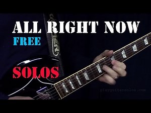 Free - All Right Now guitar solo TAB