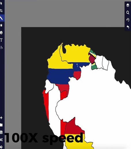 drawing south american flag map from memory #map #flagmaps #timelapse #drawing