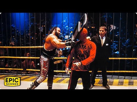 Peter Parker fights Bone Saw in the shocking steel cage showdown – Spider-Man (2002)