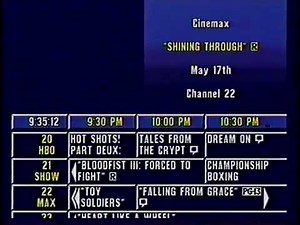 Prevue Guide in West Covina, CA on May 5, 1993 (first day on air)