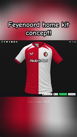 Feyenoord home kit concept! #fyp #football #footballkit #concept #feyenoord ‪@Feyenoord‬